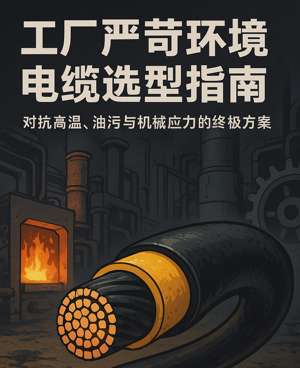 ?工廠嚴(yán)苛環(huán)境電纜選型指南：對(duì)抗高溫、油污與機(jī)械應(yīng)力的終極方案