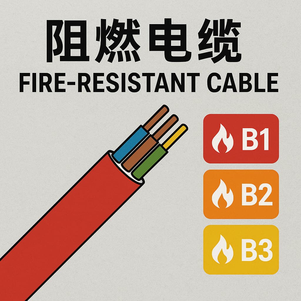 什么是阻燃電纜？B1、B2、B3級(jí)的區(qū)別你了解嗎？