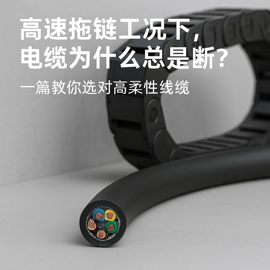 高速拖鏈工況下，電纜為什么總是斷？一篇教你選對(duì)高柔性線(xiàn)纜