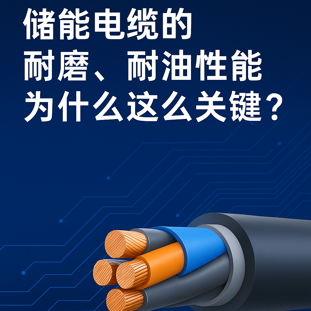 儲(chǔ)能電纜的耐磨、耐油性能為什么這么關(guān)鍵？真實(shí)工況告訴你答案