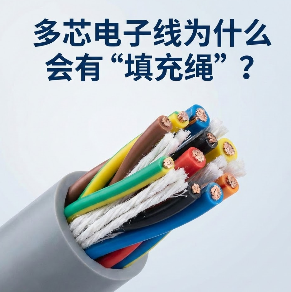 多芯電子線為什么會(huì)有“填充繩”？